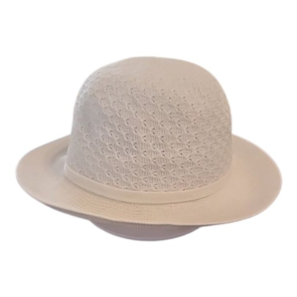 Kooringal Womens White Crochet Knit Sun Hat Adjustable Cotton Lining 57cm OSFM